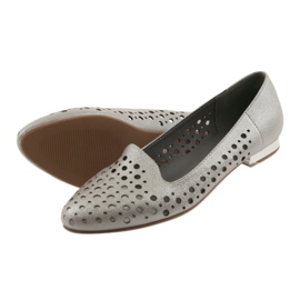 M.Daszyński Lordsy stylish women's shoes SA151 beige 5