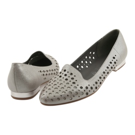 M.Daszyński Lordsy stylish women's shoes SA151 beige 4