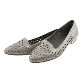 M.Daszyński Lordsy stylish women's shoes SA151 beige 3