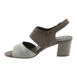 M.Daszyński Women's heels 122-4 dark beige sandals 2 M.Daszyński Women's heels 122-4 dark beige sandals 2