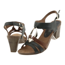 Caprice women's sandals golden oval brown yellow navy blue 4 Caprice women's sandals golden oval brown yellow navy blue 4