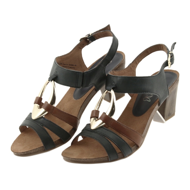 Caprice women's sandals golden oval brown yellow navy blue 3 Caprice women's sandals golden oval brown yellow navy blue 3