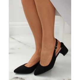 Pumps with an open heel black S0-231 Black 1