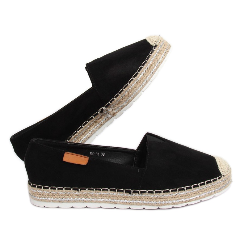 Black RC-61 Black suede espadrilles 2