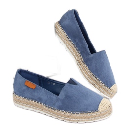 RC-61 Blue suede blue espadrilles 2