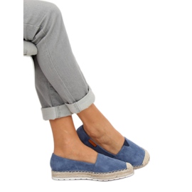 RC-61 Blue suede blue espadrilles 1