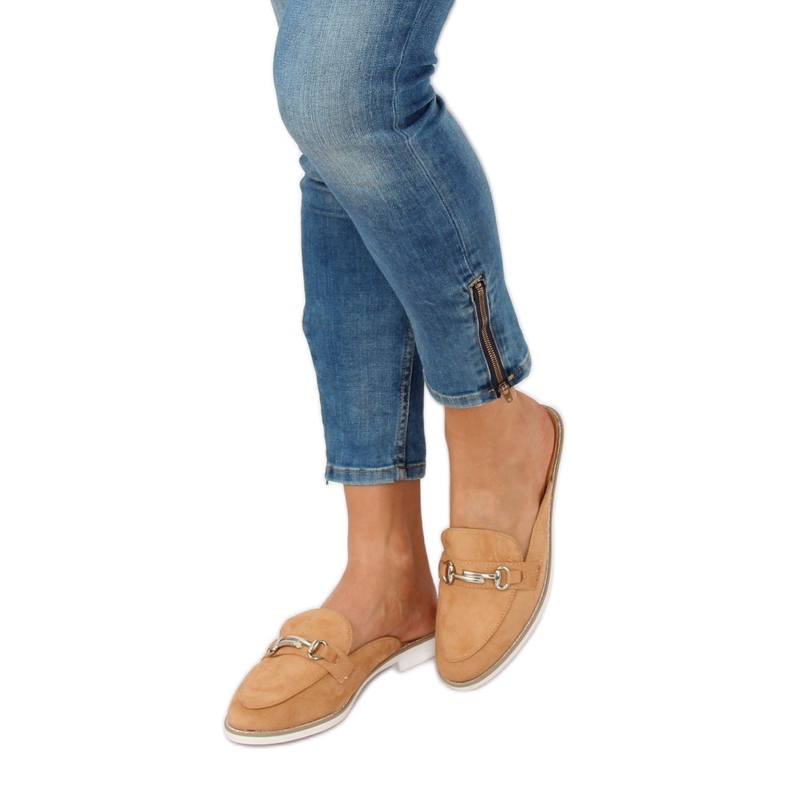 Camel F9375 Camel loafers slippers brown 1