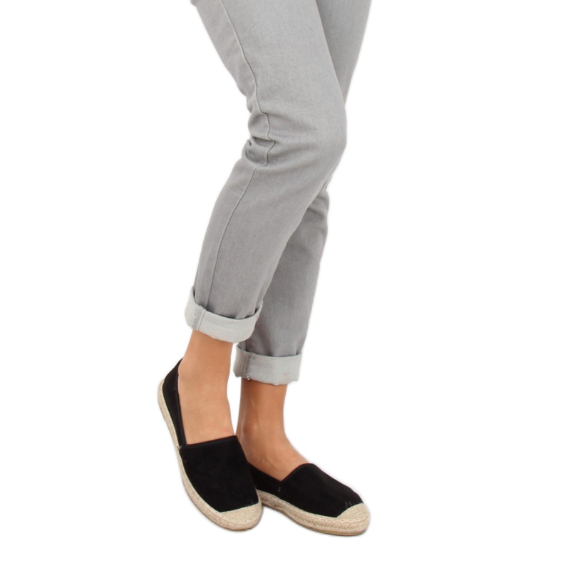 AF40 Black black suede espadrilles 2