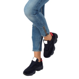 E-102 Navy navy blue sports shoes 2