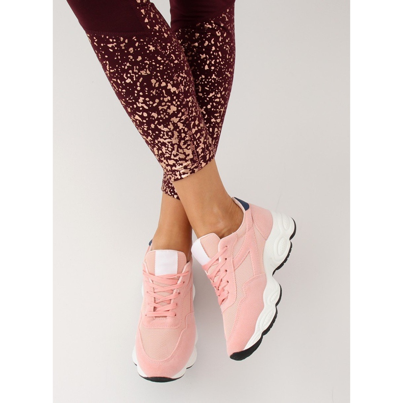 Pink E-102 Pink sports shoes 2