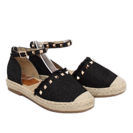 Black denim espadrilles CH-1K211 Black 2