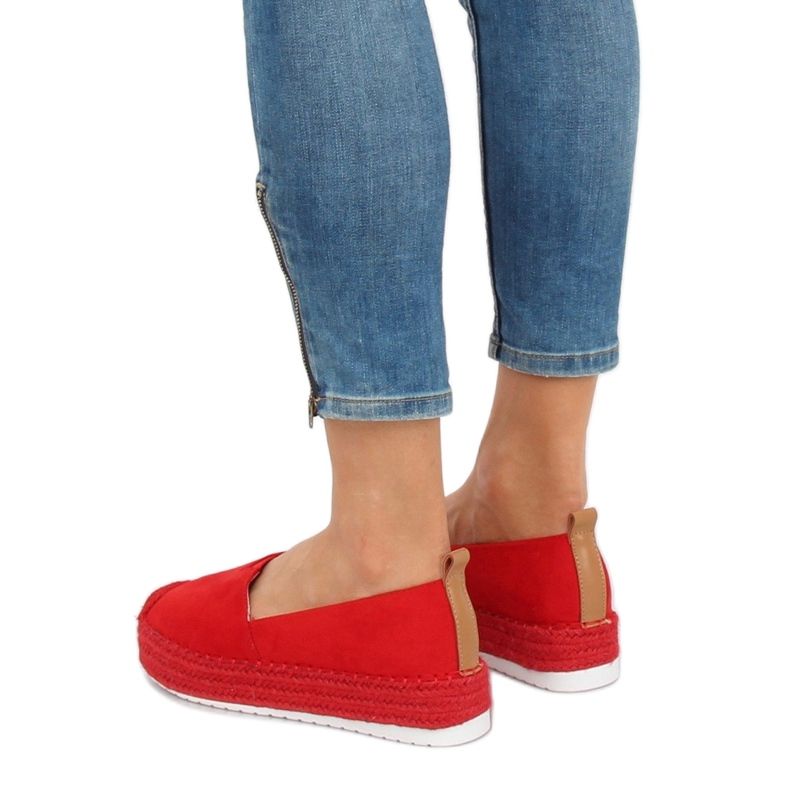 High-soled espadrilles BL247 Red 1