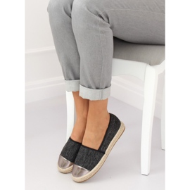 Black canvas espadrilles A-9267 Black 1