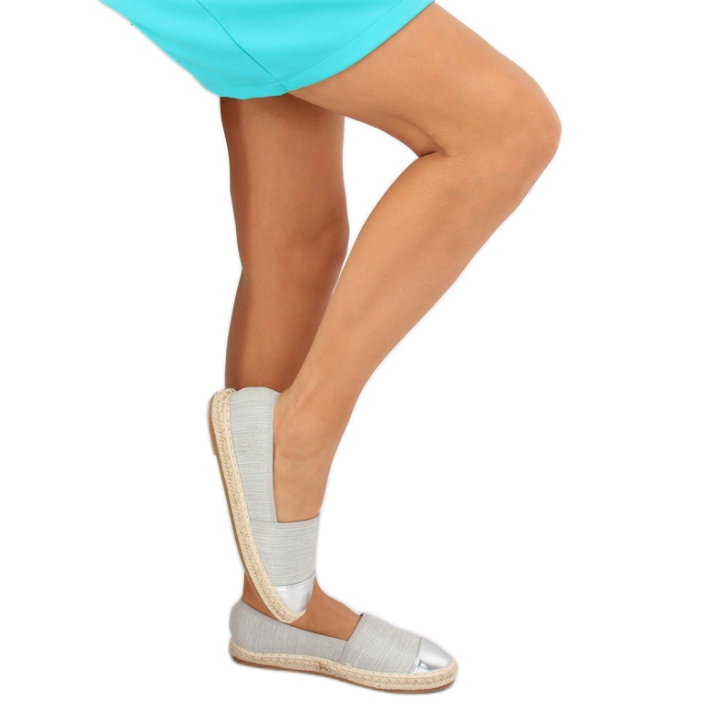 Gray canvas espadrilles A-9267 Gray grey 2