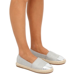 Gray canvas espadrilles A-9267 Gray grey 1