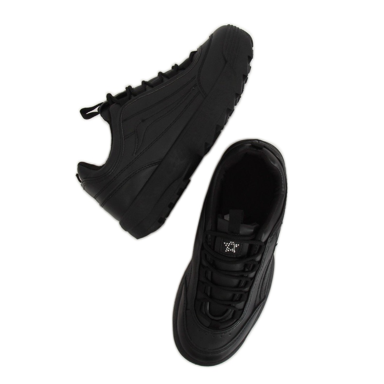 Black 83018 Black sports shoes 1