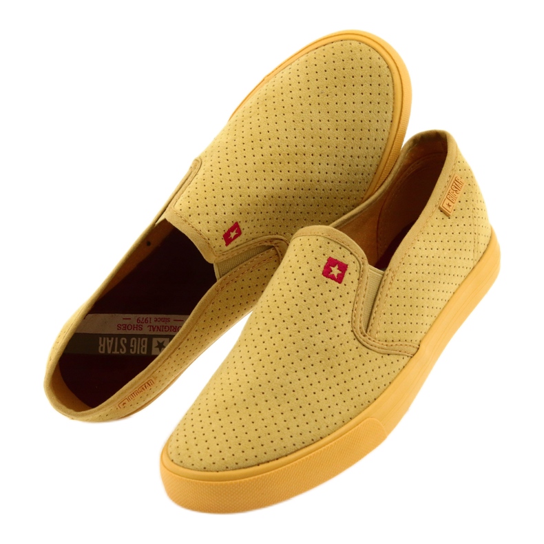 Big Star 274889 women's slip-on sneakers yellow 5