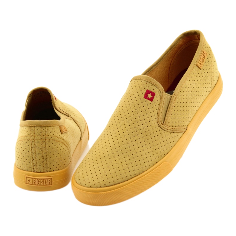 Big Star 274889 women's slip-on sneakers yellow 4