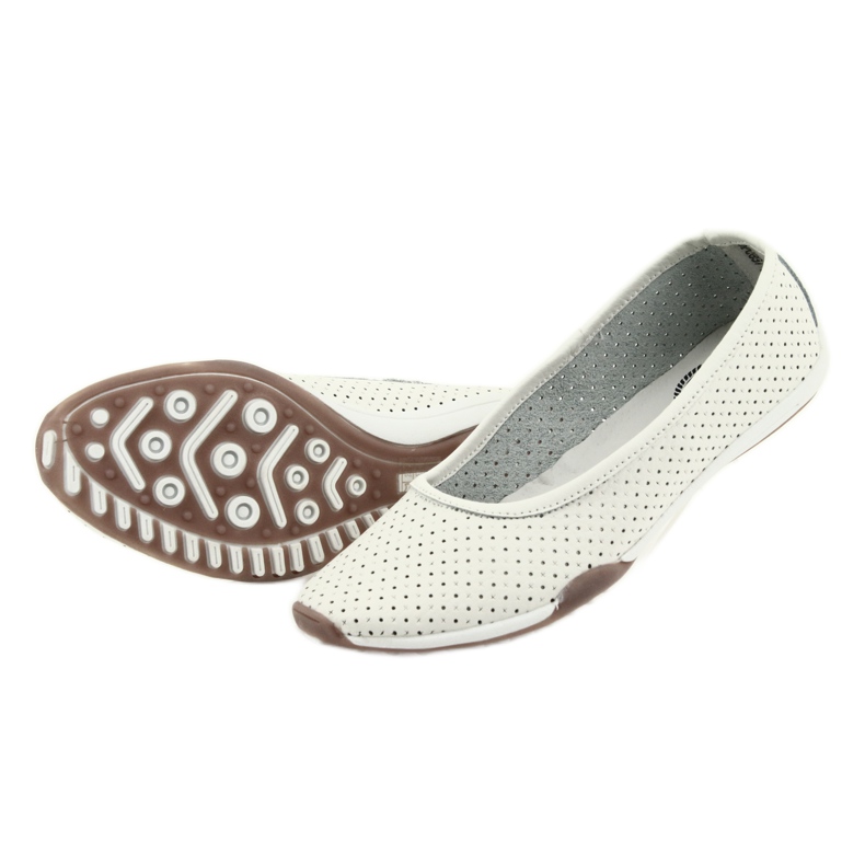 White openwork ballerinas Filippo 089 5