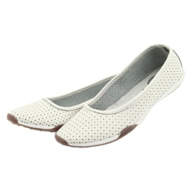 White openwork ballerinas Filippo 089 3