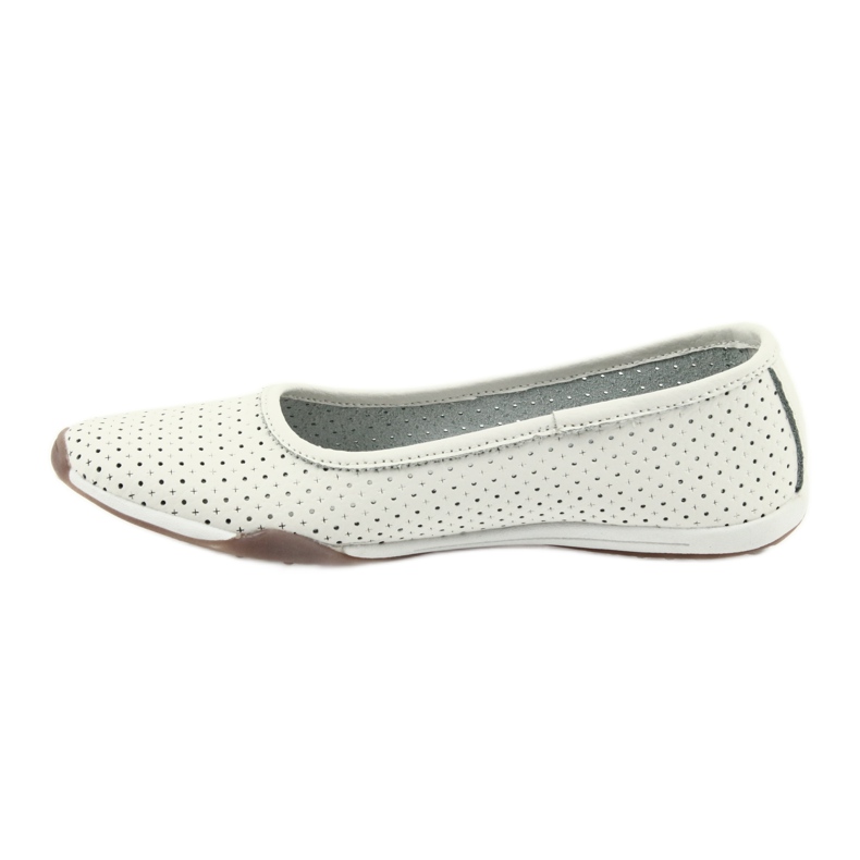 White openwork ballerinas Filippo 089 2