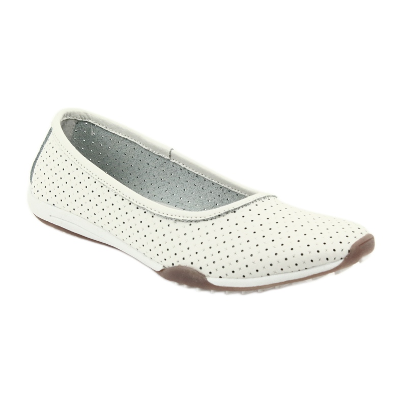 White openwork ballerinas Filippo 089 1