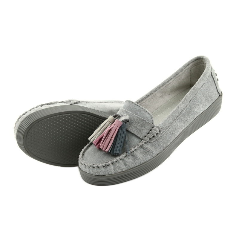 Gray suede loafers for women Filippo 661 grey 5