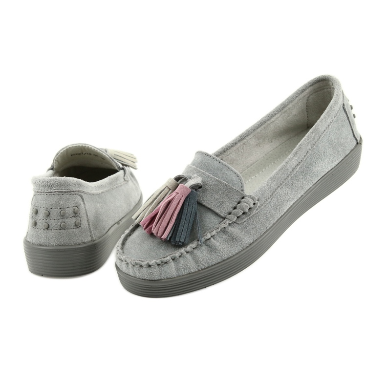 Gray suede loafers for women Filippo 661 grey 4