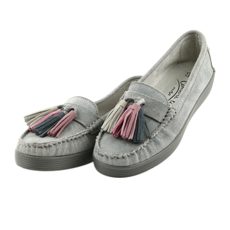 Gray suede loafers for women Filippo 661 grey 3