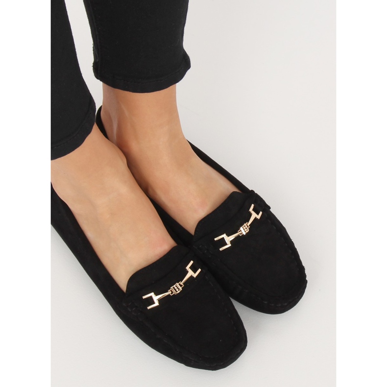Black Women's black loafers R819 Black 2