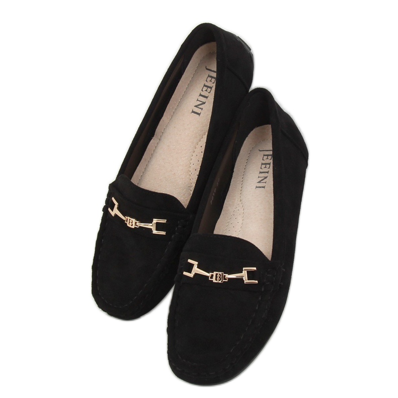 Black Women's black loafers R819 Black 1