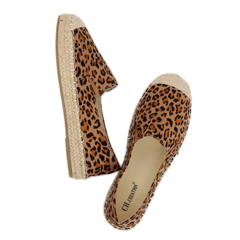 Women's espadrilles leopard 180-5 Leopard brown multicolored 1