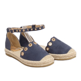 Espadrilles with a strap LX170 Blue navy blue 1