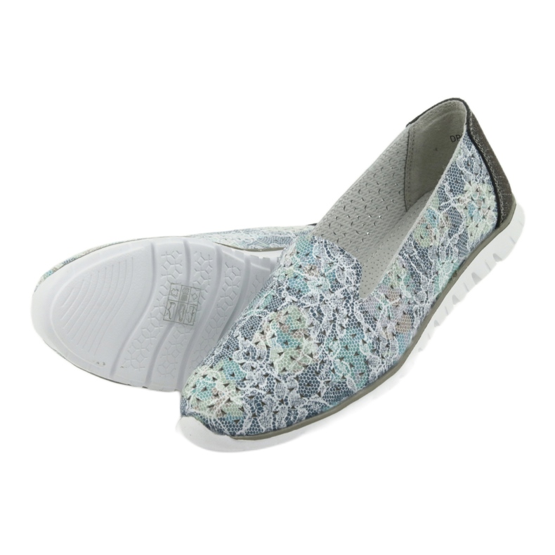 Women's sports leather lords Filippo 663 white blue grey green 5 Women's sports leather lords Filippo 663 white blue grey green 5