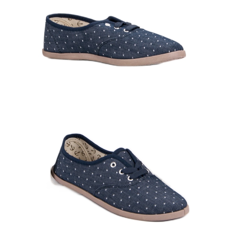 Sneakers With Dots blue 2