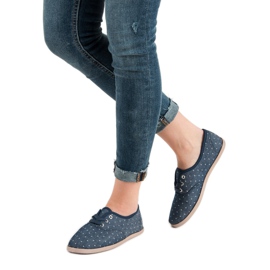 Sneakers With Dots blue 1