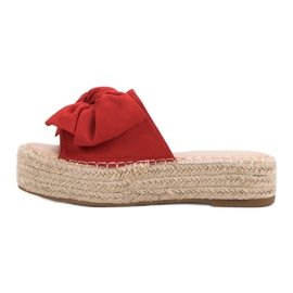 Espadrilles Slippers On The Platform red 1