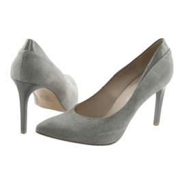 Pumps on a high heel shoes for women ANIS gray grey 4