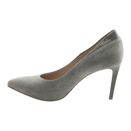 Pumps on a high heel shoes for women ANIS gray grey 2