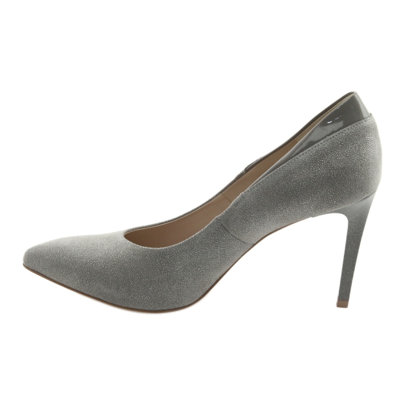 Pumps on a high heel shoes for women ANIS gray grey 2