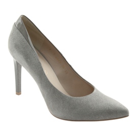 Pumps on a high heel shoes for women ANIS gray grey 1