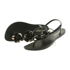 Ipanema sandals women's shoes with flowers 82662 black yellow 3