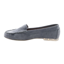 Women's suede loafers Sergio Leone 721 blue 2 Women's suede loafers Sergio Leone 721 blue 2