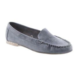 Women's suede loafers Sergio Leone 721 blue 1 Women's suede loafers Sergio Leone 721 blue 1