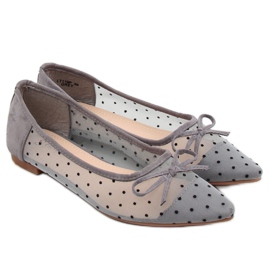 Gray women's ballerinas LT119P Gray grey 1