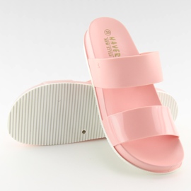 Pink silicone slippers KM122 D. Pink II-GAT 1