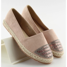 Pink Espadrilles for women H8-102 Champagne II-GAT 2