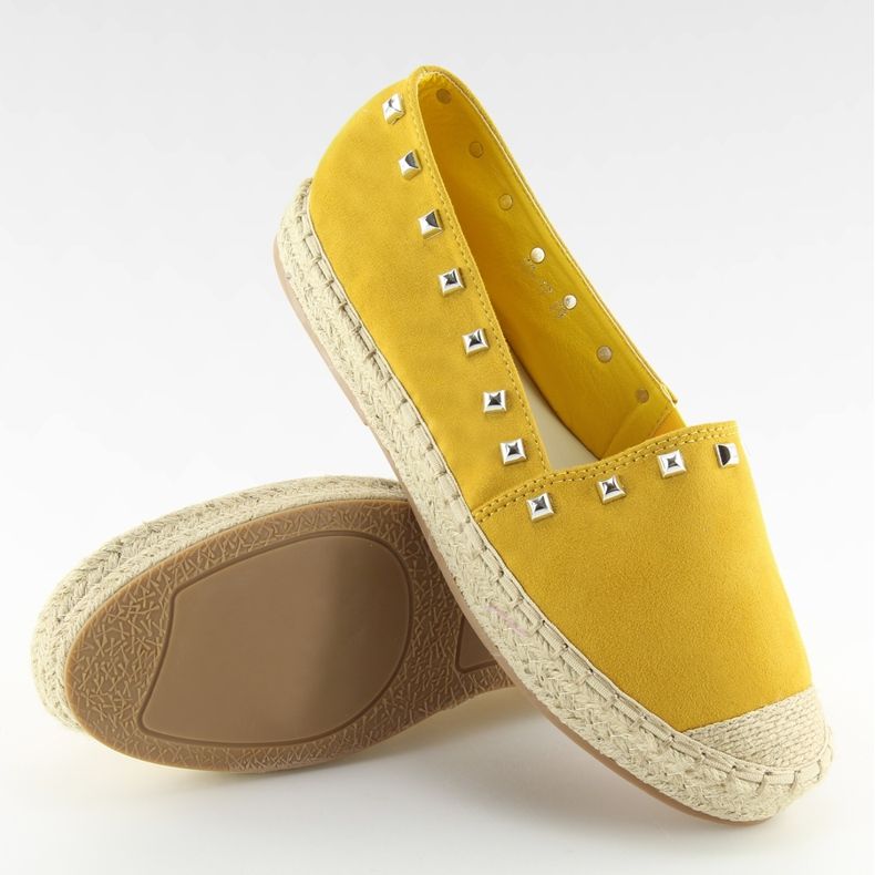 Yellow women's espadrilles 99-17 Yellow II-GAT 1