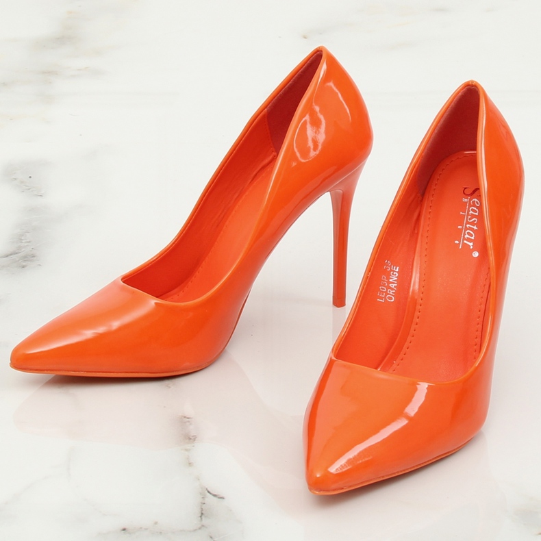 Orange Women's stilettos LE03P Orange II-GAT 1