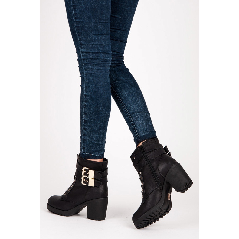 Comfortable Boots With Fur black 1